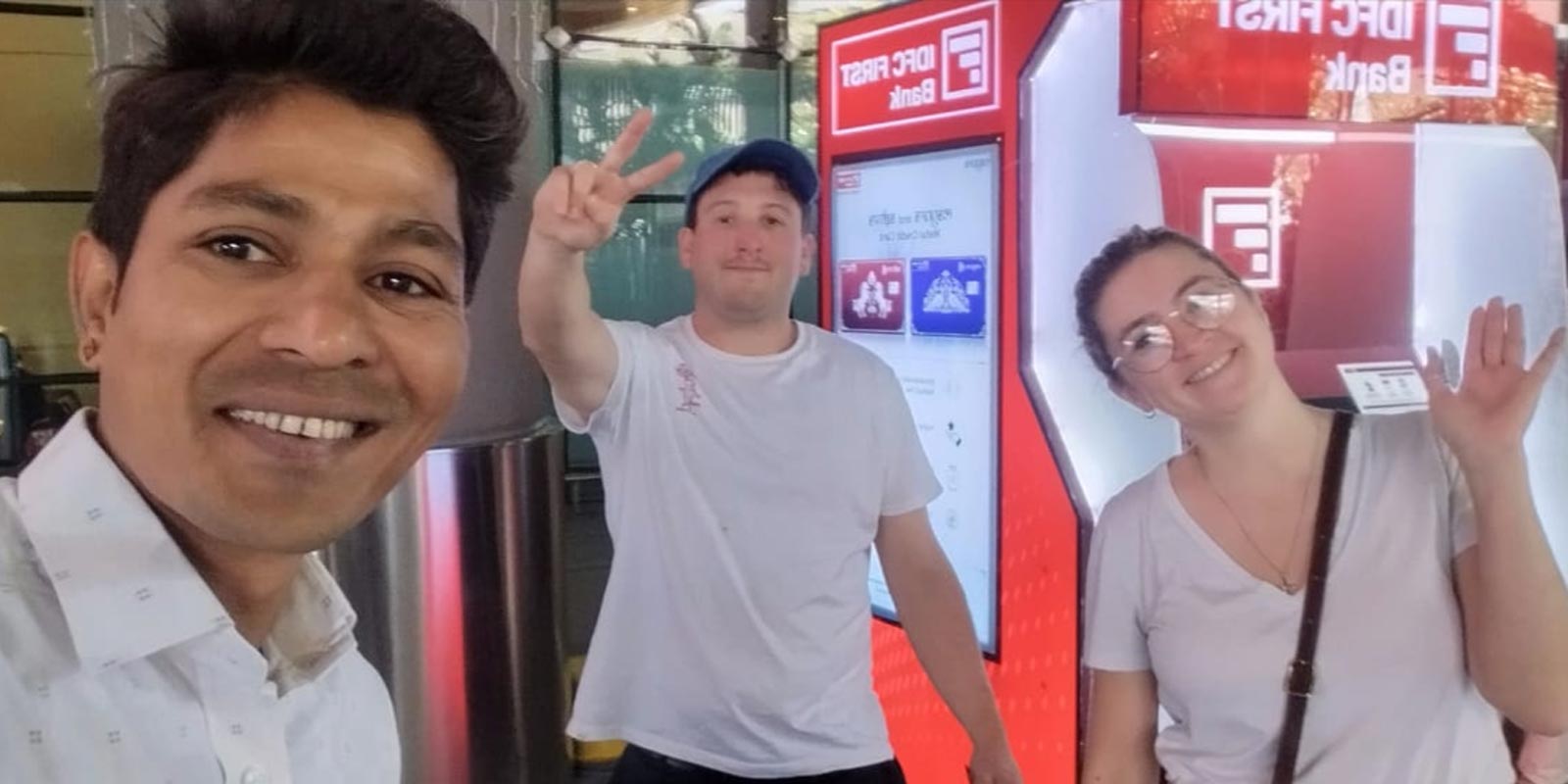 tourists with guide