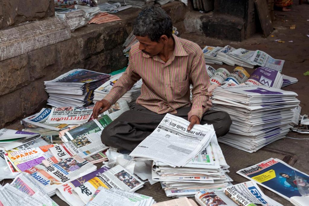 Newspaper vendor